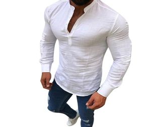 NIBESSER MENS TSHIRT Thin Fashion Long Sleeve Stand Collar Button Tee Shirts Men 3xl Plus Size Slim Fit Tee Top Male Streetwear7884364