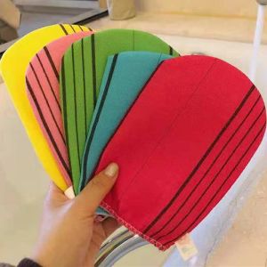 Bath 10Pcs Free shipping italy towel korea glove viscose scrub mitt body scrub glove kessa mitt exfoliating tan glove