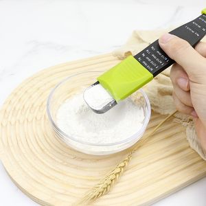 Metering Spoon Adjustable Measuring Spoon With Double End Adjustable Scale Measuring For Dry/Semi-Liquid Ingredients FMT2174