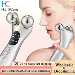 Device Face Massager Lift Face 3D Roller Massager Thin Body Massage Tool Vibration Lifting Skin Fades Fine Lines Massage Slimming