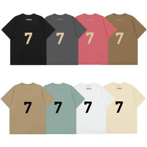 Ess Tshirt Man Fashion t Shirt Casual Mens Tshirts for Men Tees Silicone Flocking Letter Printing Women Sweatshirt Polo Shirt Men Street Clothes Top Quality