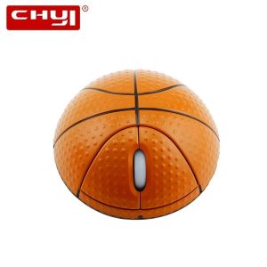 Mäuse CHYI Drahtlose Maus Basketball Geformt Optische Computer USB Mause 1600 DPI Tragbare Mini 3D Mäuse Mit Mauspad Für PC Laptop