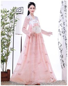 Novo traje chinês antigo de fadas cosplay vestido hanfu para mulheres vintage tang terno menina nobre princesa traje dança folclórica nacional 4467615