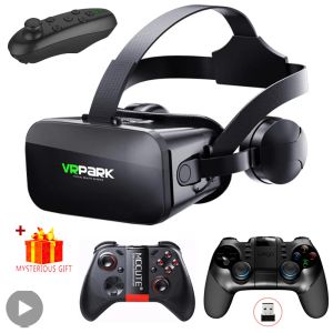 Dispositivos 3d fone de ouvido realidade virtual óculos vr telefone inteligente capacete óculos dispositivos lentes fone de ouvido viar jogo realidade móvel