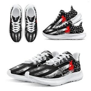 Casual Shoes INSTANTARTS American Flag Printed Running Dise Golf Women's Tennis Comfortable Autumn Outdoor Chaussure