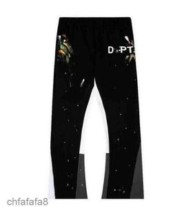 Galerias Sweatpants Dept Pants Speckled Letter Print Mens Casal Solto Versátil Casual Reto Dw YSQH B8M8