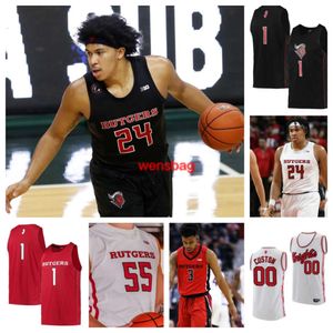 Rutgers Scarlet Knights 1 Jamichael Davis 2 Noah Fernandes 10 Gavin Griffiths 53 Zach Hayn Camisa de basquete 15 Morales 0 Simpson 7 Aiden Terry 23 Vessey 24