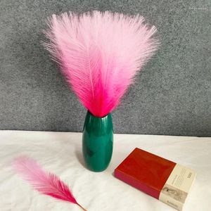 Dekorativa blommor fluffiga vassblommor arrangemang konstgjorda pampas gräsbukett diy hemfest bröllop sovrum växt dekor