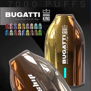 Original Aroma King 7000 Puffs Puff 7000 7k Descartáveis E Cigarros Características Bobina de Malha 15ml Descartáveis Vapes Caneta Elfworld 7000 0/2/3/5% Recarregável 500mAh RGB Light