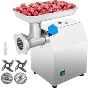 Moedores moedor de carne elétrico comercial, 1.14hp850w fabricante de enchimento de salsicha comercial, moedores de alimentos de aço inoxidável para industrial