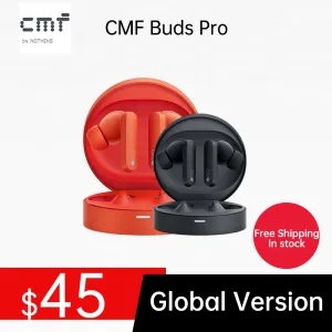 Hörlurar Global Verison CMF av Nothing Buds Pro med 45 DB ANC Ultra Bass Technology upp till 39 timmars batterilivslängd Bluetooth -hörlur