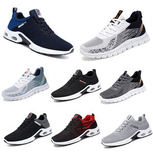 Novos modelos sapatos masculinos tênis de corrida série sola macia bule cinza série esportiva respirável confortável superfície de malha de dedo redondo