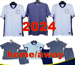 24 25EURO Cup Inglaterra Jersey Bellingham Home Away Soccer Jerseys Rice Saka Foden Rashford Sterling Stones Grealish Kane Homem Crianças de Crianças Kit de camisa de futebol