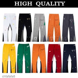 Herren Jeans Hosen Galerien Jogginghose Dept Gesprenkelter Briefdruck Herren Damen Paar Lose Vielseitig Lässig Gerade Graffiti Rot Grau 46ya# B7PC B7PC