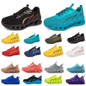 Womens para correr gai sapatos preto branco vermelho bule amarelo respirável confortável dos homens formadores esportes sneakers78 204 wo comtable