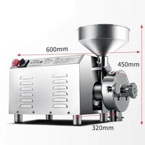 Grinders HR3000 Electric Grain Grinder 50KG 3000W Commercial Grinding Machine for Dry Grain Soybean Corn Spice Herb Coffee Bean Wheat