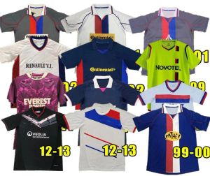 Lyonnais Lyon retro camisas de futebol vintage clássico camisa de futebol 00 01 02 08 09 10 11 12 13 99 2000 2001 GOVOU MEMPHIS PJANIC Benzema JUNINHO TOULALAN M.BASTOS BEN ARF