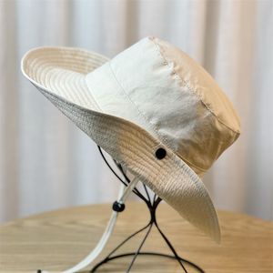 Chapéu de pescador de secagem rápida de cor sólida de quatro estações com viseira UV fino chapéu de montanhismo de cowboy ocidental para homens e mulheres ao ar livre.