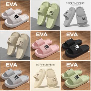 Slippers Simple Couple Massage Womens Slippers Soft Bottom EVA Solid Color Home Bathroom Ladies Slides Non-slip Smelly Mens Slippers ser