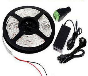 SMD 5630 LED -strip kit 12 volt 5 meter per rull 72W varma vita röda blå gröna remsor med kontakt 6A Power Adapter 5M 12V 300LED2645479