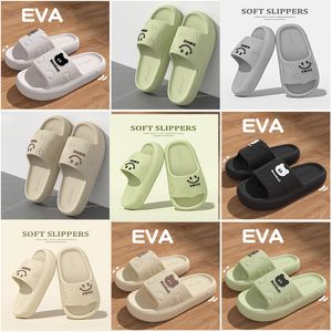 Slippers Simple Couple Massage Womens Slippers Soft Bottom EVA Solid Color Home Bathroom Ladies Slides Non-slip Smelly Mens Slippers serintet GAI