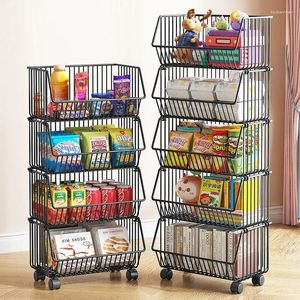 Contenitori per cucina SH 2024 anni Aoliviya ufficiale Rack da pavimento Carrello mobile multi-livello per la casa Cesto di frutta e verdura Snack