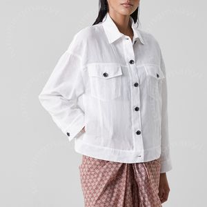 Brunello Cuccinelli Womens Jacket Cotton Lapel Single-Breasted Long Sleeve Casual Coats Woman Ytterkläder