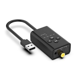 Högtalare Stereo Audio Component Mottagare AUX/Fibreoptical/Coaxial USB Audio Converter BluetoothCompatible 5.2 för högtalare