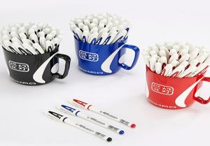 Gel pennor 12p Top Brand Famous Aihao 801a 05mm Cap Ink Pen Exam Nödvändig skolkontor Slät skrivning Högkvalitativ 2212035270391