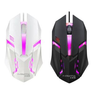 Mäuse ESports USB-Kabelmaus, bunte LED-Gaming-Maus, 5000 DPI, kabelgebundene Mäuse, optische kabelgebundene Gamer-Maus für Desktop-Laptop-PC-Computer