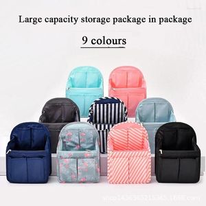 Aufbewahrungstaschen 2024 Rucksack Liner Organizer 3 Stile Anti-Diebstahl-Einsatztasche für Handtasche Reise Innere Geldbörse Kosmetik Fit Verschiedene Marke