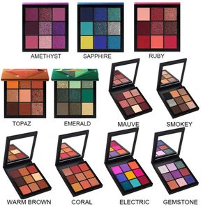 Top quality Drop Correct version 9 colors eyeshadow palette TOPAZ RUBY AMETHYST SAPPHIRE EMERAL5544065