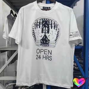 2024ss Tee Men Women T-shirt White Crew Neck Tops Print Short Sleeve Tshirts