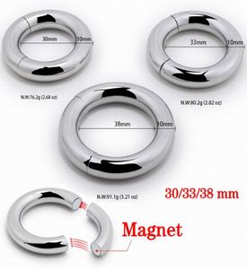 Stainless Steel Cock Rings Penis Ball Stretcher Weights Delay Ejaculation Scrotum Restraint Testicular Device for Men7936340