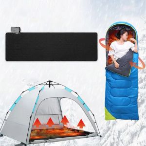 Mat 198x61cm Winter Camping Sleeping Bag Heating Electric Blankets Mat Electric Heated Blanket Outdoor Indoor Bed Warm Heating Pad