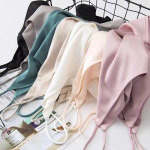 Camis Yeni Yaz Asetate Satin Camisole Kadınlar V Boyun Base Beyaz Cami Kolsuz Saten İpek Yelek Spagetti Kayışı Üstler Pembe Kırmızı