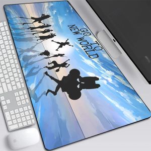 Kuddar ett stycke anime stort lås kant mus pad dator mousepad 80x30 cm gaming padmouse gamer bärbar dator tangentbord mus mattor droppskepp