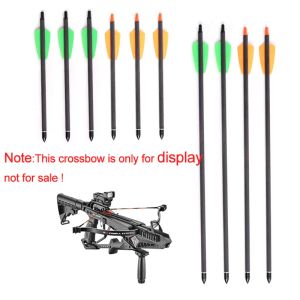 Equipment 6/12/24pcs 7.5inch Hunting Archery Arrows Military Plastic Crossbow Hunting Small Bolts with 2 Feathers for COBRA SYSTEM R9