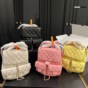 designer backpack c bag designer bag luxury bag women bag back bag lady bag Classic diamond stripe bag Hobo bag chain bag shopping wallet real leather bags high quality