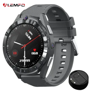 Relógios LEM16 Smart Watch Men 6G RAM 128GB ROM GPS WiFi Câmeras duplas 900mAh Big Battery Smartwatch Android 11