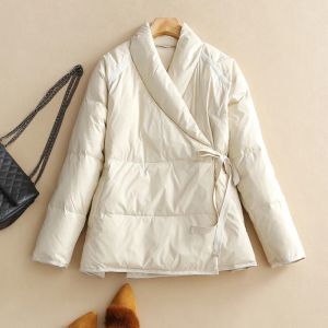 Coats Sedutmo Spring Oversize Duck Down Hover Women Vintage Short Lacket