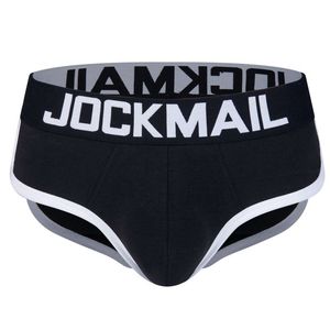 JOCKMAIL gepolsterte Herren-Unterwäsche-Boxershorts, sexy Vorder- und Rückseite, doppelter abnehmbarer Push-Up-Cup JM345