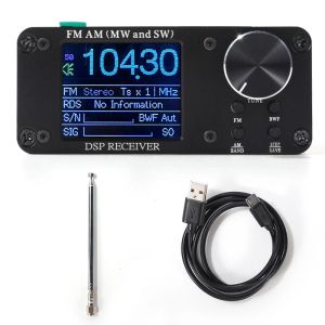 Radio Si4732 ATS80 Portable Shortwave Radio , FM AM (MW SW) SDR Radio Receiver + Battery