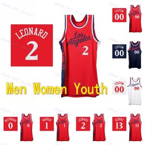 2024 25 maglie 24 Powell 2 Leonard 13 George 4 Boston Jr. 0 Westbrook 40 Zubac 14 Mann Maglia da basket Uomo Donna Gioventù