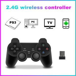 Video Oyunu Konsolları/PS3/PC/Game HDD/Akıllı TV Kutusu/Telefon Oyunu Denetleyicisi USB Joystick Oyun Aksesuarları için Gamepads 2.4G Kablosuz Gamepad