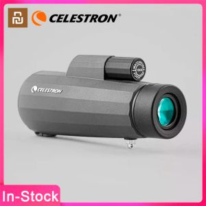 コントロールXiaomi Youpin Celestron Monocular Telescope Portable HighEnd光レンズグループ広角HD防水多層緑フィルム