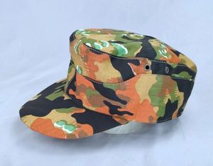 Basker WWII German Elite Em Summer Leibermuster Camouflage Field Cotton Cap Reenactment Militärhatt i storlekar