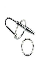 Stainless Steel Male Urethral Plug with Ring Erotic Urethral Dilatator Stretching Plug Sound Products Penis Sex Toy for Men9736647