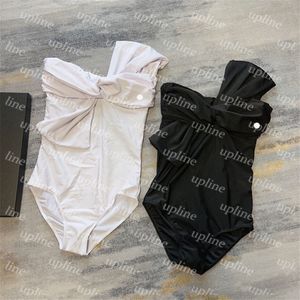 Costumi da bagno classici firmati Costumi da bagno estivi da spiaggia Costumi da bagno aderenti stile semplice sexy Costumi da bagno da donna in bianco e nero