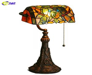 Fumat witraże szklane lampy stołowe jakość luksusowa smoczka szklana oświetlenie oświetlenie salon nocny lampe dekoracje stołowe 8606916
